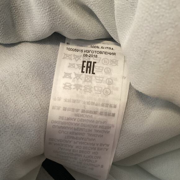 Tory Burch Margaret Blue Floral Plaid Silk Patchwork Pleated Midi Dress 14 - Picture 12 of 12